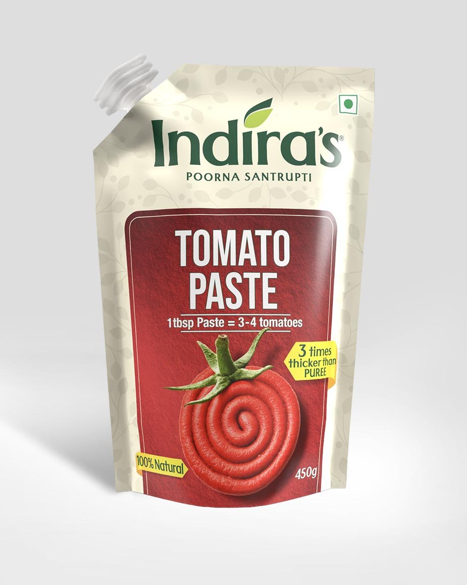Tomato Paste - Indira's - Poorna Santrupti